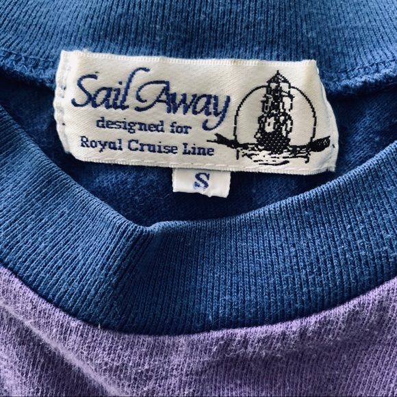 Sail Away 90s sailing cruising color block tee - Picture 5 of 5